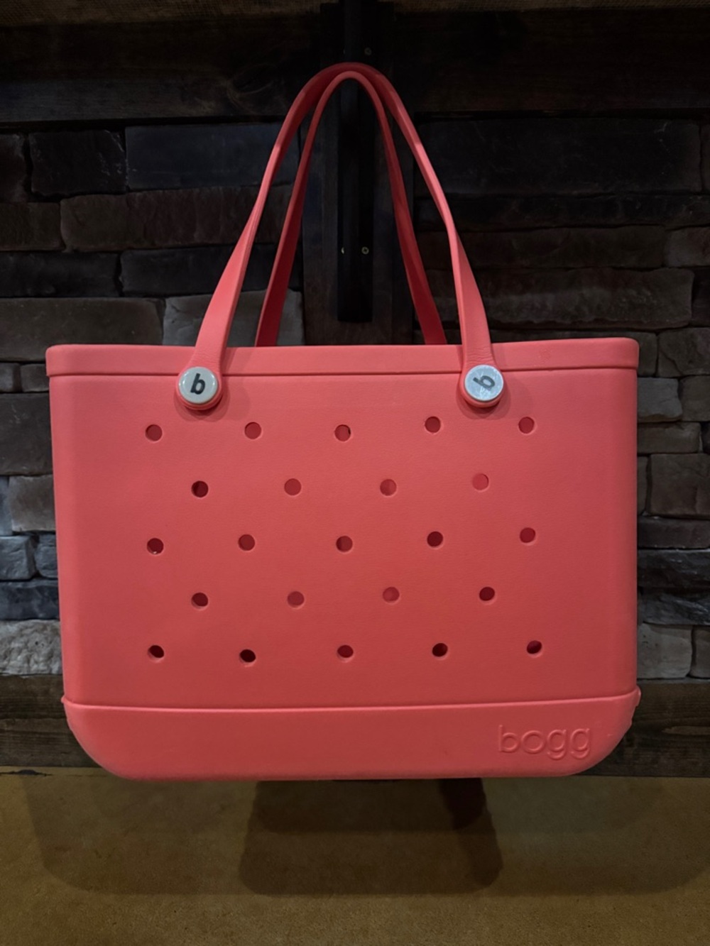 BOGG BAG Coral Pink/orange  Classic large tote